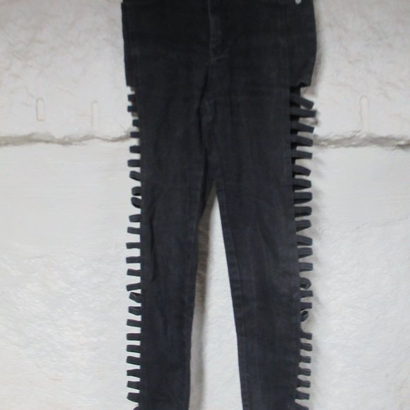 Vintage Retro I.O.U Black Denim Jean Jacket (Sz, S) and Jean (Sz. 5) Set - Picture 9 of 16